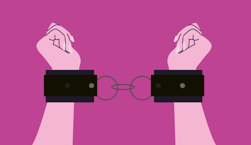 4 posições sexuais para usar algemas e explorar o prazer