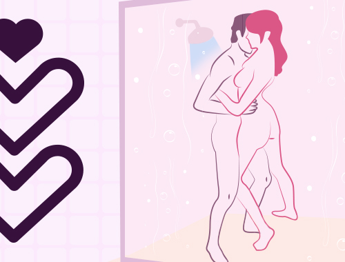 3 posições sexuais durante o banho (no chuveiro)